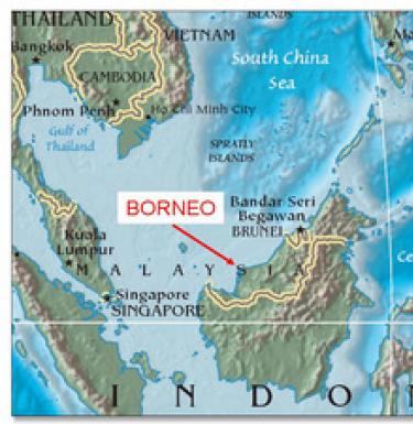 Остров Борнео(Малайзия, штаты Сабах и Саравак)